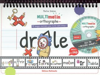 Couverture du livre « Multimalin orthographe » de Martine Jimenez aux éditions Multimalin