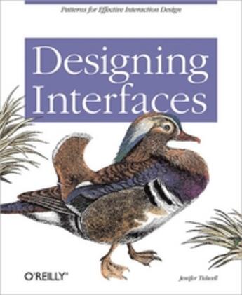 Couverture du livre « Designing interfaces » de Tidwell aux éditions O Reilly & Ass