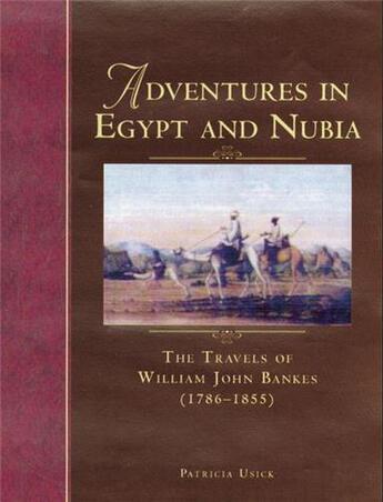 Couverture du livre « Adventures in egypt and nubia » de Usick Patricia aux éditions British Museum