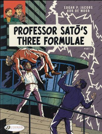 Couverture du livre « Blake et Mortimer t.23 ; professor Sato's three formulae t.2 » de Bob De Moor et Edgar Pierre Jacobs aux éditions Cinebook