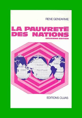 Couverture du livre « La pauvreté des nations (2e édition) » de Gendarme aux éditions Cujas