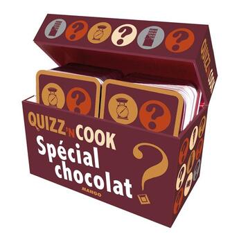 Couverture du livre « Quizz'n cook ; spécial chocolat ; coffret » de Philippe Toinard aux éditions Mango