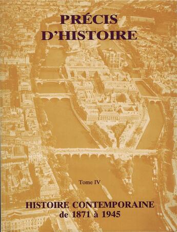 Couverture du livre « Précis d'histoire (tome 4) » de Så'Urs Dominicaines Enseignantes Du Saint-Nom De Jé aux éditions Clovis