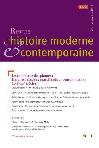 Couverture du livre « Rhmec 66-3 » de  aux éditions Belin