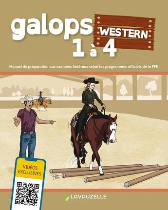 Couverture du livre « Galops 1 à 4 western » de Francois Guyot et Babeth Trehin et Luc Giordano et Arnaud Peroux aux éditions Lavauzelle