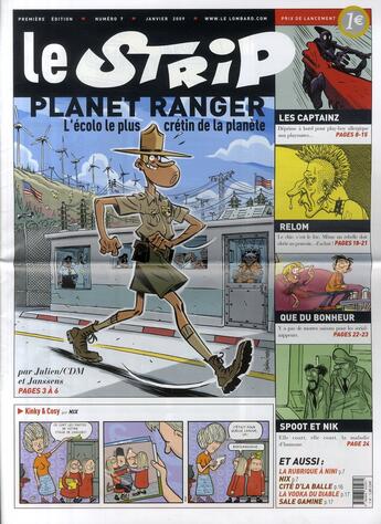 Couverture du livre « Le strip t.7 ; Planet Ranger, l'écolo le plus crétin de la planète » de  aux éditions Lombard