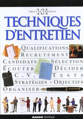 Couverture du livre « Techniques d'entretien » de  aux éditions Mango