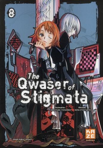 Couverture du livre « The qwaser of stigmata Tome 8 » de Ken-Etsu Sato et Hiroyuki Yoshino aux éditions Kaze