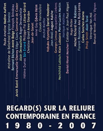 Couverture du livre « Regard(s) sur la reliure contemporaine en France » de  aux éditions Faton