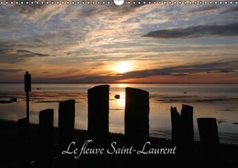 Couverture du livre « Le fleuve Saint-Laurent (calendrier mural 2017 DIN A3 horizontal) ; le fleuve St-Laurent est un géant dont la biodiversité doit être protégée par des gestes concrets » de Angel Vallee aux éditions Calvendo