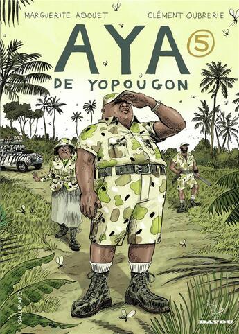 Couverture du livre « Aya de Yopougon t.5 » de Marguerite Abouet et Clement Oubrerie aux éditions Gallimard Bd