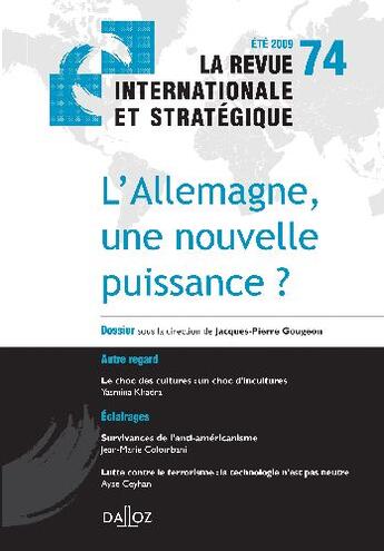 Couverture du livre « L'Allemagne, une nouvelle puissance ? » de Gougeon J-P. aux éditions Dalloz