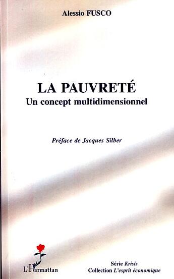 Couverture du livre « La pauvreté ; un concept multidimensionnel » de Alessio Fusco aux éditions Editions L'harmattan