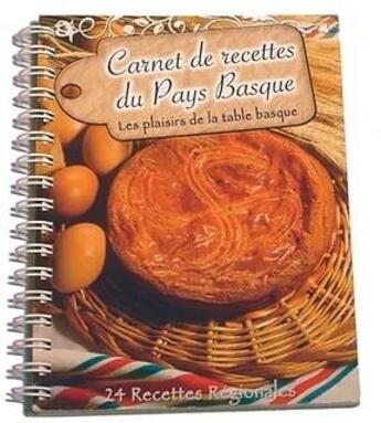 Couverture du livre « Carnet de recettes du pays basque » de  aux éditions Lavielle