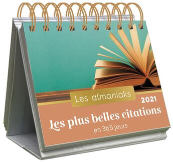 Couverture du livre « Les plus belles citations en 365 jours (édition 2021) » de  aux éditions Editions 365