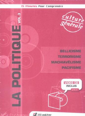 Couverture du livre « La Politique V3 » de Blaise/Hassner/Menis aux éditions M-editer