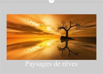 Couverture du livre « Paysages de reves calendrier mural 2020 din a4 horizontal - quelques paysages imaginaires » de Gaymard Alain aux éditions Calvendo