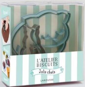 Couverture du livre « L'atelier biscuits ; jolis chats » de  aux éditions Larousse