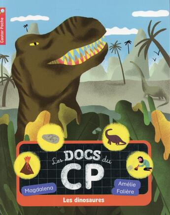 Couverture du livre « Les docs du CP ; les dinosaures » de Melanie Roubineau et Magdalena aux éditions Pere Castor