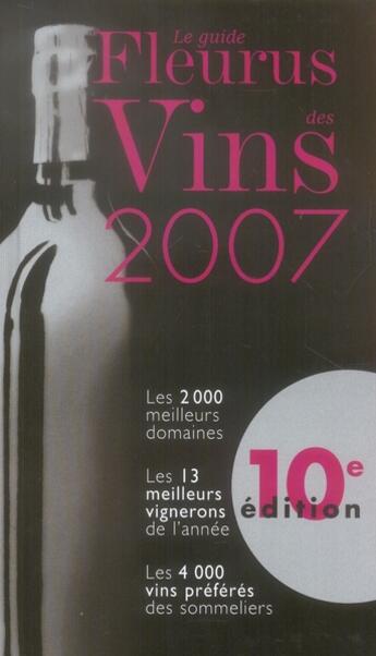 Couverture du livre « Guide fleurus des vins 2007 » de  aux éditions Mango