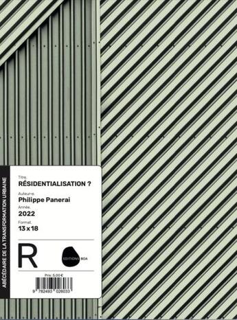 Couverture du livre « Résidentialisation » de Philippe Panerai aux éditions Editions Boa