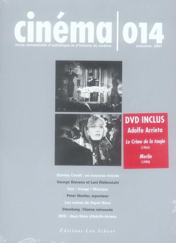 Couverture du livre « REVUE CINEMA t.14 ; cinéma t.14 » de  aux éditions Leo Scheer