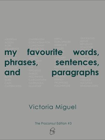 Couverture du livre « My favourite words, phrases, sentences, and paragraphs » de Victoria Miguel aux éditions Epagine