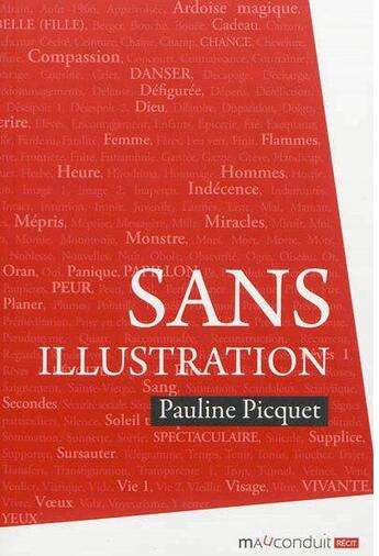 Couverture du livre « Sans illustration » de Pauline Picquet aux éditions Mauconduit