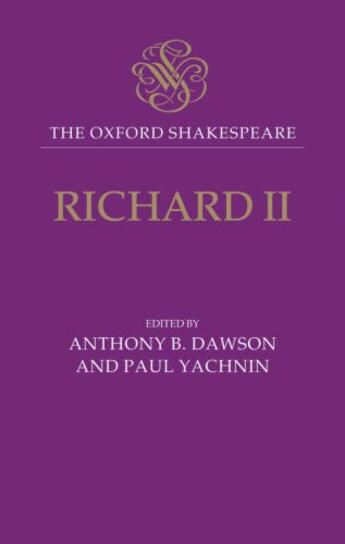 Couverture du livre « The Oxford Shakespeare: Richard II » de William Shakespeare aux éditions Oup Oxford