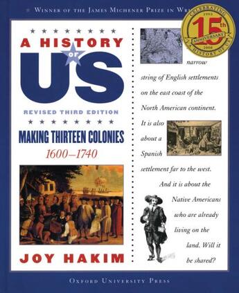 Couverture du livre « A History of US: Making Thirteen Colonies: 1600-1740 A History of US B » de Hakim Joy aux éditions Oxford University Press Usa