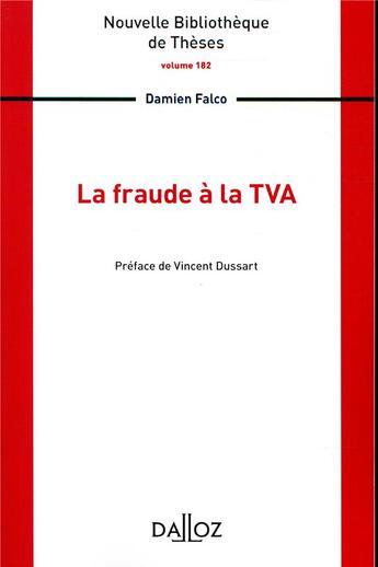 Couverture du livre « La fraude à la TVA » de Damien Falco aux éditions Dalloz