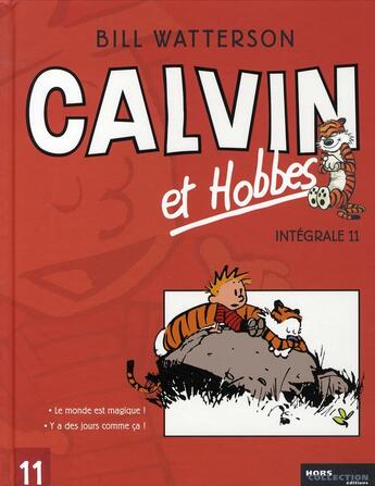 Couverture du livre « Calvin et Hobbes ; Intégrale vol.11 ; t.22 et t.23 » de Bill Watterson aux éditions Hors Collection