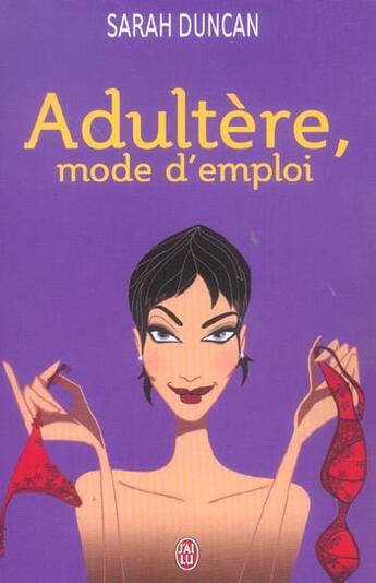 Couverture du livre « Adultere mode d'emploi » de Sarah Duncan aux éditions J'ai Lu