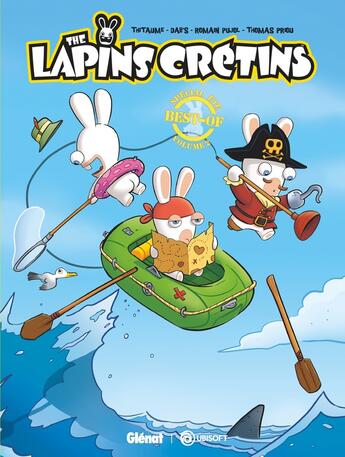 Couverture du livre « The Lapins Crétins : best of : spécial été n°2 » de Dab'S et Thitaume et Romain Pujol et Thomas Priou aux éditions Glenat