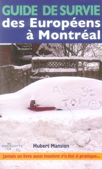 Couverture du livre « Guide de survie des europeens a montreal 2e edition » de  aux éditions Ulysse