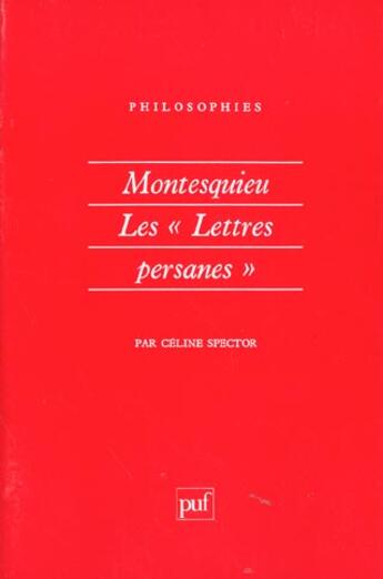 Couverture du livre « Montesquieu 