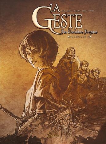 Couverture du livre « La geste des chevaliers dragons : Intégrale vol.3 : Tomes 9 à 12 » de Ange et Francisco Ruizge et Brice Cossu et Looky et Edouard Guiton aux éditions Soleil