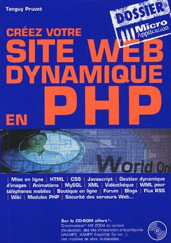 Couverture du livre « Dossier Creez Votre Site Web D » de Pruvot aux éditions Micro Application