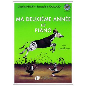 Couverture du livre « Ma deuxieme annee de piano » de Herve Ch/Pouillard J aux éditions Henry Lemoine