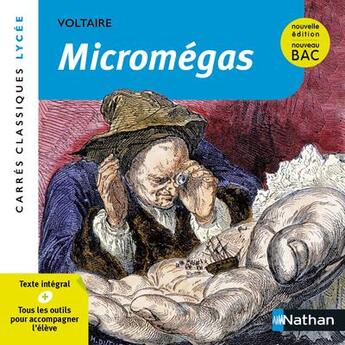 Couverture du livre « Micromégas » de Voltaire et Marie-Anne Bernolle aux éditions Nathan