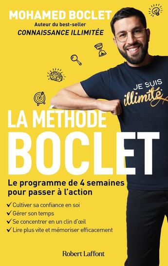 Couverture du livre « La méthode Boclet : Le programme de 4 semaines pour passer à l'action » de Mohamed Boclet aux éditions Robert Laffont