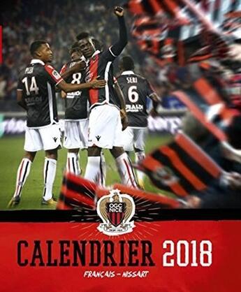 Couverture du livre « OGC Nice, calendrier 2018 » de  aux éditions Gilletta