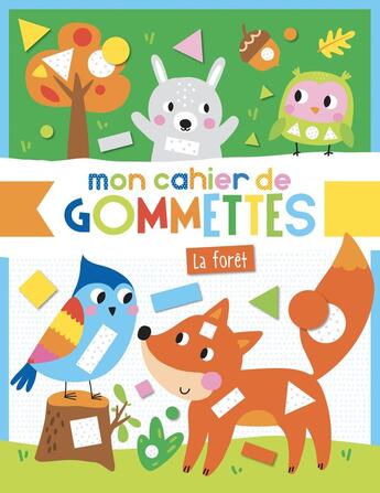 Couverture du livre « Mon cahier de gommettes - foret » de Atelier Cloro aux éditions 1 2 3 Soleil