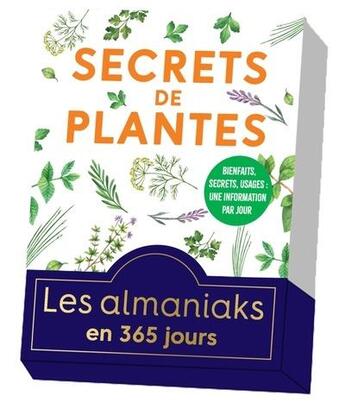 Couverture du livre « Almaniak secrets de plantes » de  aux éditions Editions 365