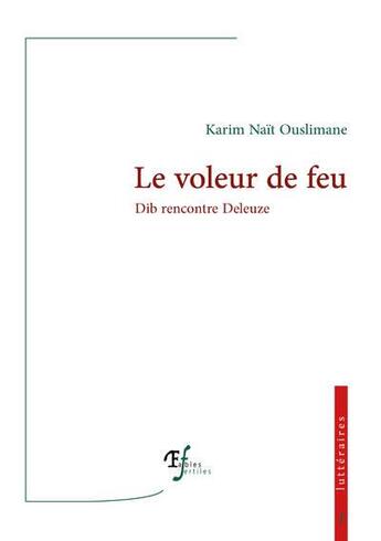 Couverture du livre « Le voleur de feu : Dib rencontre Deleuze » de Karim Nait Ouslimane aux éditions Fables Fertiles