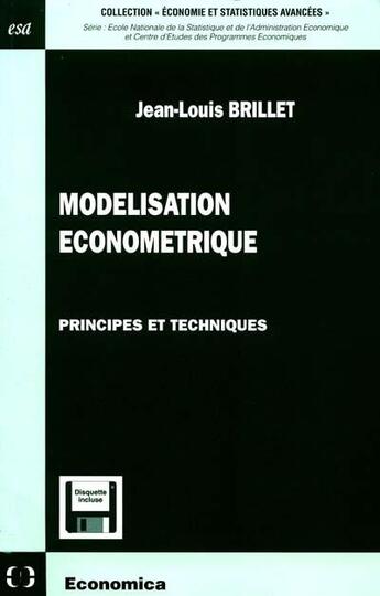 Couverture du livre « Modelisation econometrique » de Brillet aux éditions Economica