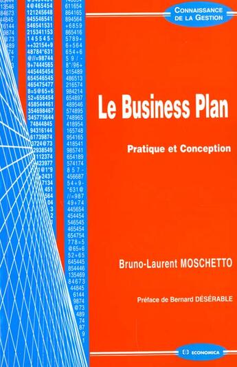 Couverture du livre « Business Plan ; Principe » de B-L Moschetto aux éditions Economica