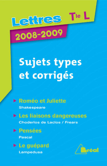 Couverture du livre « Une année de lettres » de  aux éditions Breal