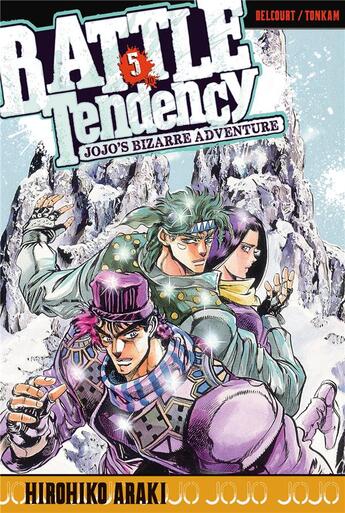 Couverture du livre « Jojo's bizarre adventure - saison 2 ; battle tendancy Tome 5 » de Hirohiko Araki aux éditions Delcourt