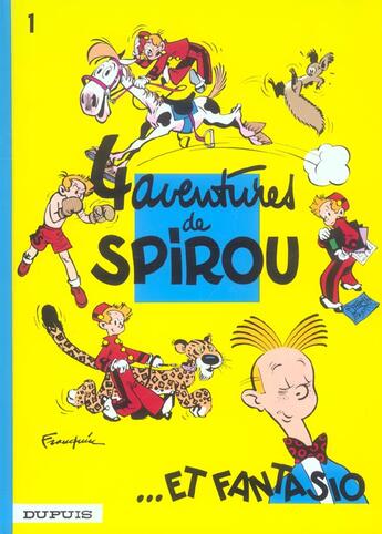 Couverture du livre « Spirou et Fantasio Tome 1 : 4 aventures de Spirou » de Andre Franquin aux éditions Dupuis